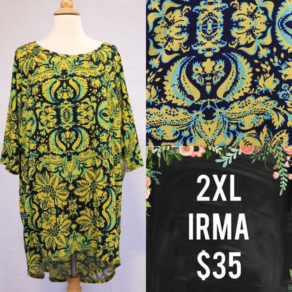 NWT LuLaRoe Irma Tunic 2XL